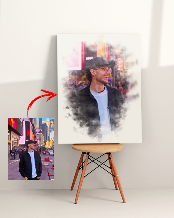 Turn Your Photo Into Art – Custom Watercolor Canvas Portrait